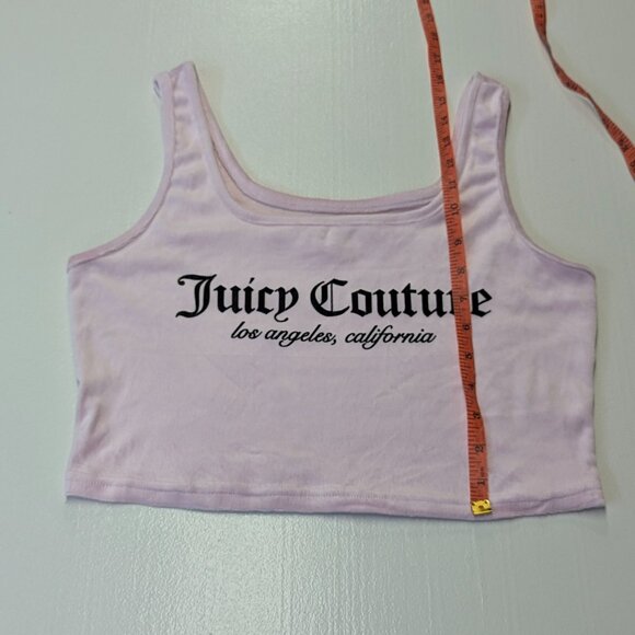 Juicy Couture Pink Cropped Tank Size Medium - Picture 9 of 9